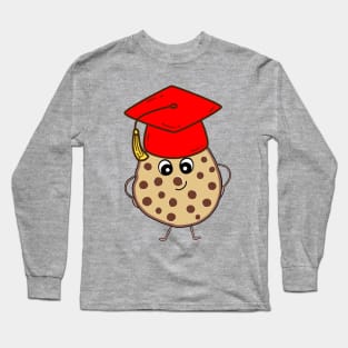 Funny Graduation Cookie, Class Of 2025 Long Sleeve T-Shirt